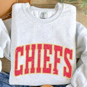 Kansas City Football Crewneck NFL Football Fan Sweatshirt Retro Style 05